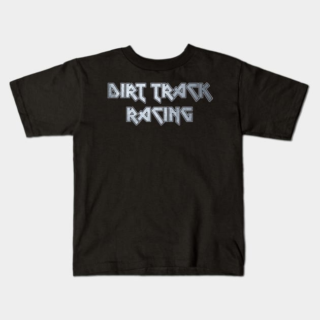 Dirt track racing Kids T-Shirt by KubikoBakhar